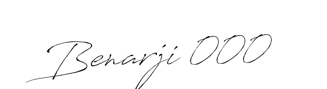 Use a signature maker to create a handwritten signature online. With this signature software, you can design (Antro_Vectra) your own signature for name Benarji 000. Benarji 000 signature style 6 images and pictures png