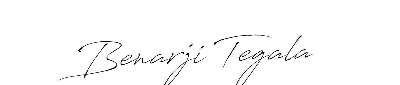 Create a beautiful signature design for name Benarji Tegala. With this signature (Antro_Vectra) fonts, you can make a handwritten signature for free. Benarji Tegala signature style 6 images and pictures png