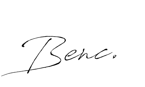 Also You can easily find your signature by using the search form. We will create Benc. name handwritten signature images for you free of cost using Antro_Vectra sign style. Benc. signature style 6 images and pictures png