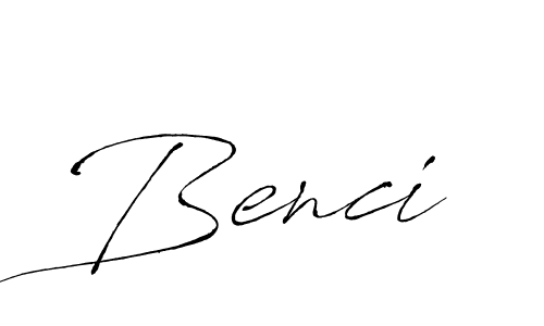 Make a beautiful signature design for name Benci. With this signature (Antro_Vectra) style, you can create a handwritten signature for free. Benci signature style 6 images and pictures png