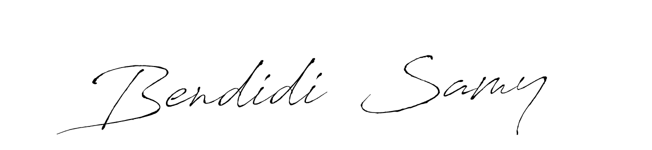 Make a beautiful signature design for name Bendidi  Samy. With this signature (Antro_Vectra) style, you can create a handwritten signature for free. Bendidi  Samy signature style 6 images and pictures png