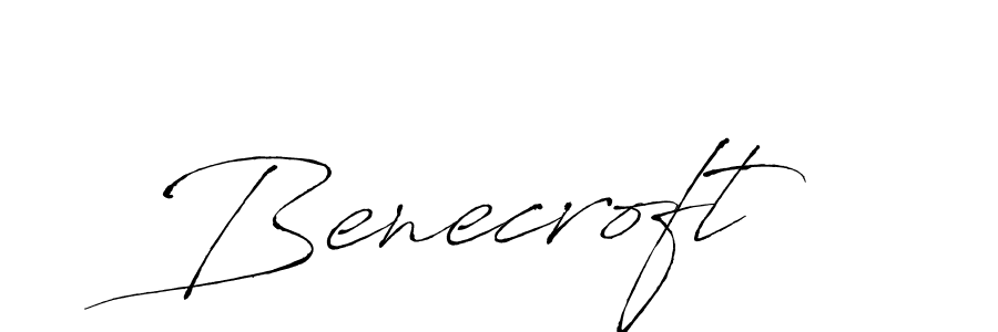 Design your own signature with our free online signature maker. With this signature software, you can create a handwritten (Antro_Vectra) signature for name Benecroft. Benecroft signature style 6 images and pictures png