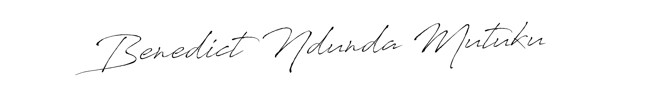 Design your own signature with our free online signature maker. With this signature software, you can create a handwritten (Antro_Vectra) signature for name Benedict Ndunda Mutuku. Benedict Ndunda Mutuku signature style 6 images and pictures png