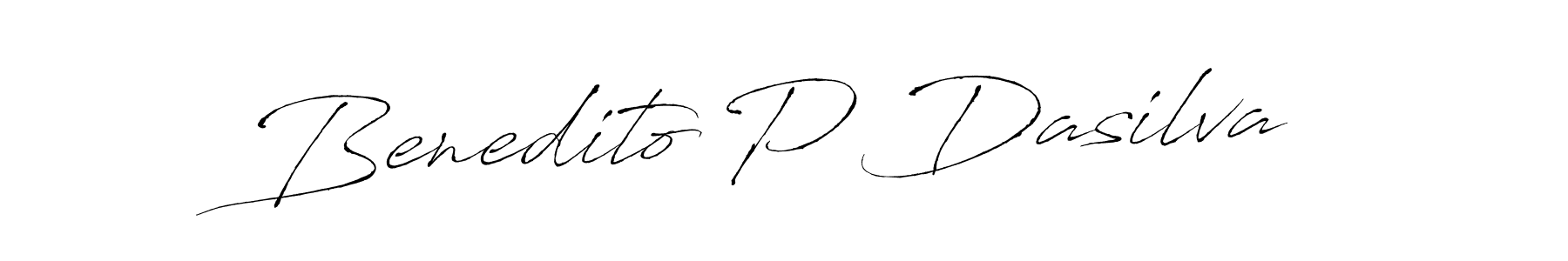 Design your own signature with our free online signature maker. With this signature software, you can create a handwritten (Antro_Vectra) signature for name Benedito P Dasilva. Benedito P Dasilva signature style 6 images and pictures png