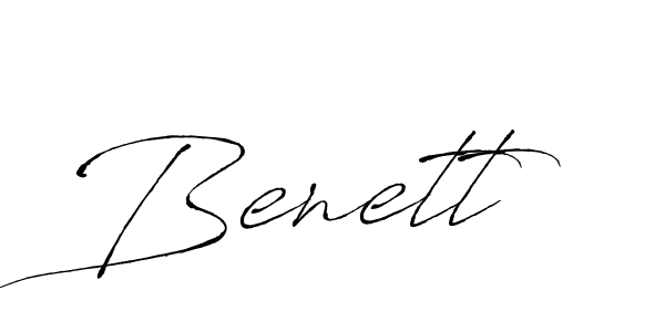 Design your own signature with our free online signature maker. With this signature software, you can create a handwritten (Antro_Vectra) signature for name Benett. Benett signature style 6 images and pictures png