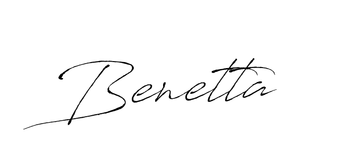 Make a beautiful signature design for name Benetta. With this signature (Antro_Vectra) style, you can create a handwritten signature for free. Benetta signature style 6 images and pictures png