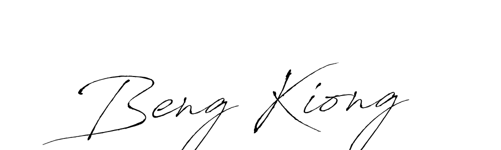 How to make Beng Kiong name signature. Use Antro_Vectra style for creating short signs online. This is the latest handwritten sign. Beng Kiong signature style 6 images and pictures png