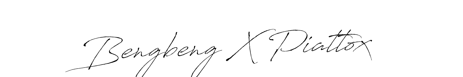 Also You can easily find your signature by using the search form. We will create Bengbeng X Piattox name handwritten signature images for you free of cost using Antro_Vectra sign style. Bengbeng X Piattox signature style 6 images and pictures png