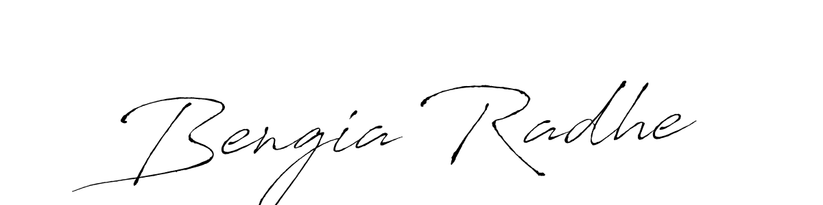 The best way (Antro_Vectra) to make a short signature is to pick only two or three words in your name. The name Bengia Radhe include a total of six letters. For converting this name. Bengia Radhe signature style 6 images and pictures png