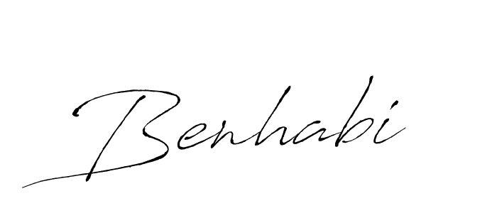 Make a beautiful signature design for name Benhabi. Use this online signature maker to create a handwritten signature for free. Benhabi signature style 6 images and pictures png