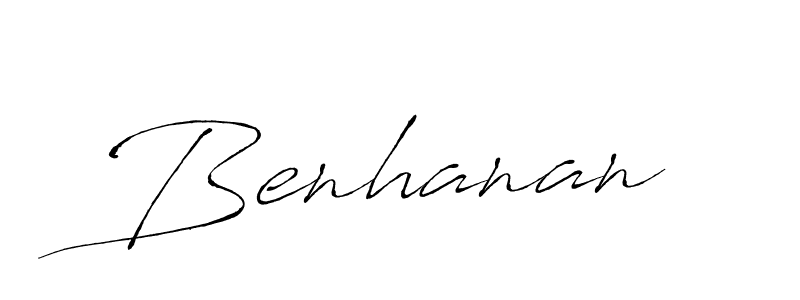 How to make Benhanan name signature. Use Antro_Vectra style for creating short signs online. This is the latest handwritten sign. Benhanan signature style 6 images and pictures png