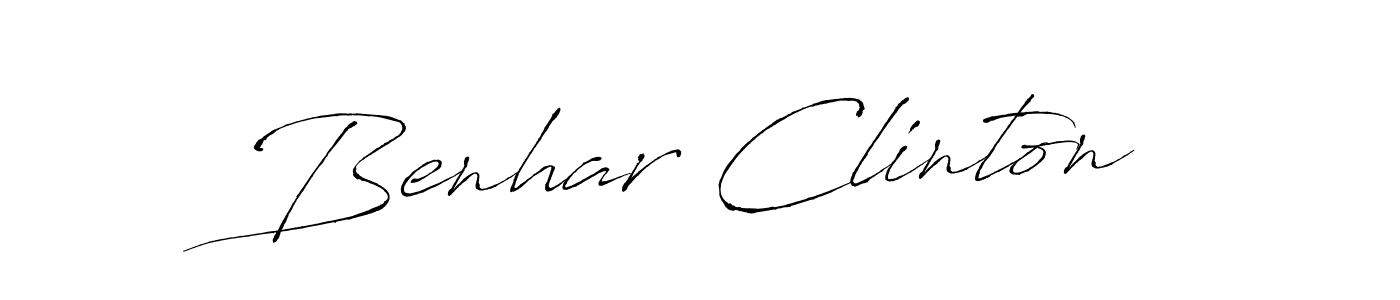Also You can easily find your signature by using the search form. We will create Benhar Clinton name handwritten signature images for you free of cost using Antro_Vectra sign style. Benhar Clinton signature style 6 images and pictures png