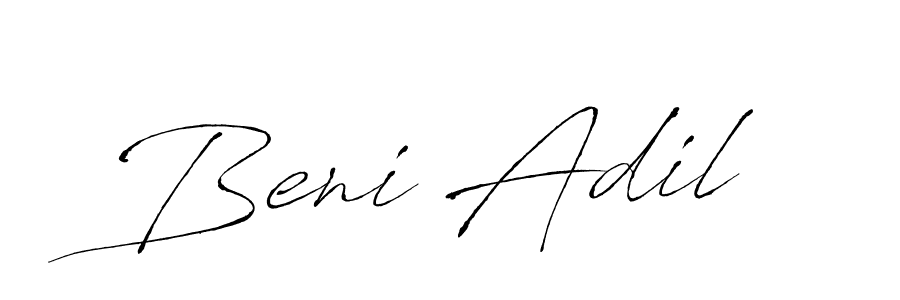 Create a beautiful signature design for name Beni Adil. With this signature (Antro_Vectra) fonts, you can make a handwritten signature for free. Beni Adil signature style 6 images and pictures png