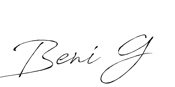 Also we have Beni G name is the best signature style. Create professional handwritten signature collection using Antro_Vectra autograph style. Beni G signature style 6 images and pictures png