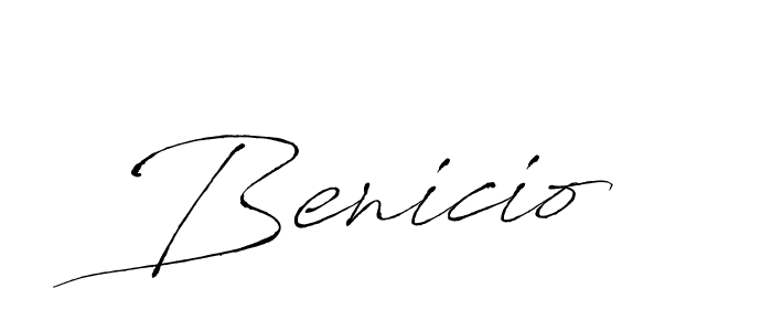 How to make Benicio name signature. Use Antro_Vectra style for creating short signs online. This is the latest handwritten sign. Benicio signature style 6 images and pictures png