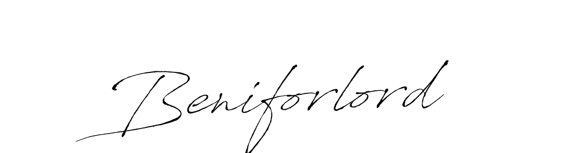 Use a signature maker to create a handwritten signature online. With this signature software, you can design (Antro_Vectra) your own signature for name Beniforlord. Beniforlord signature style 6 images and pictures png