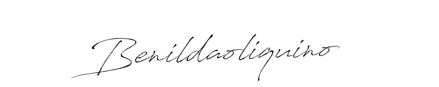 Design your own signature with our free online signature maker. With this signature software, you can create a handwritten (Antro_Vectra) signature for name Benildaoliquino. Benildaoliquino signature style 6 images and pictures png