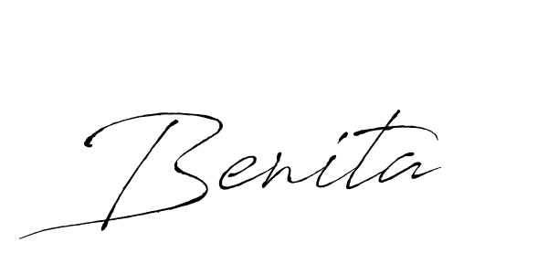 How to make Benita name signature. Use Antro_Vectra style for creating short signs online. This is the latest handwritten sign. Benita signature style 6 images and pictures png