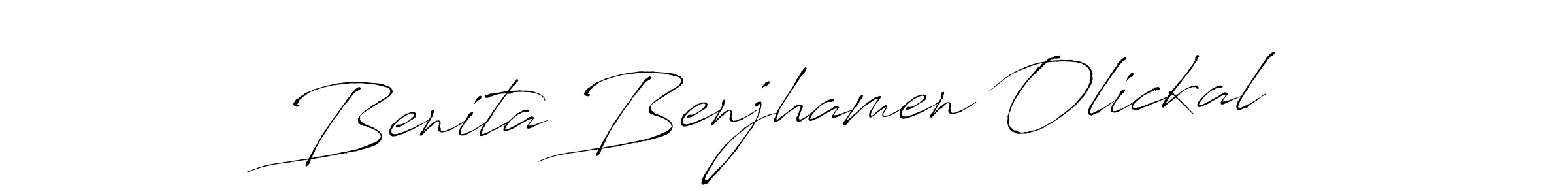 Make a beautiful signature design for name Benita Benjhamen Olickal. Use this online signature maker to create a handwritten signature for free. Benita Benjhamen Olickal signature style 6 images and pictures png