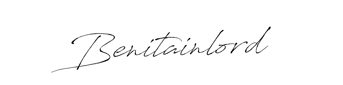The best way (Antro_Vectra) to make a short signature is to pick only two or three words in your name. The name Benitainlord include a total of six letters. For converting this name. Benitainlord signature style 6 images and pictures png