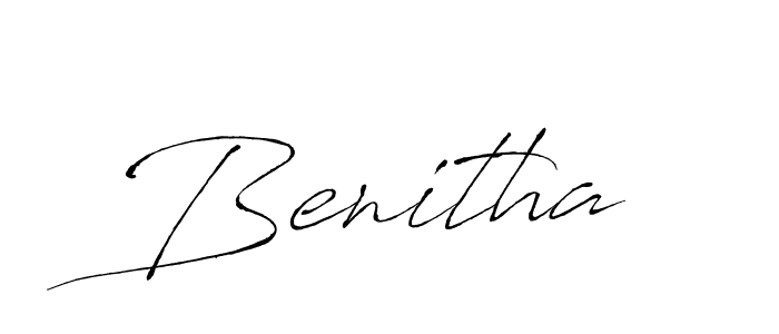 How to make Benitha name signature. Use Antro_Vectra style for creating short signs online. This is the latest handwritten sign. Benitha signature style 6 images and pictures png