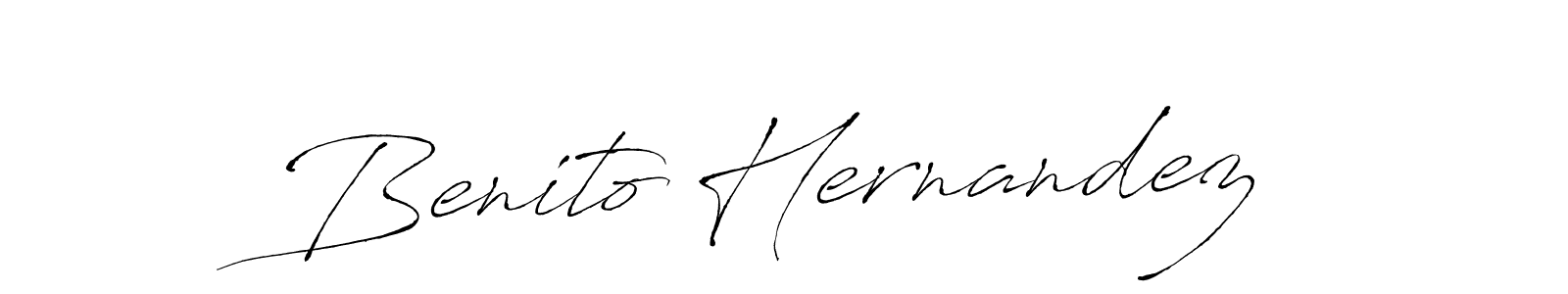 Benito Hernandez stylish signature style. Best Handwritten Sign (Antro_Vectra) for my name. Handwritten Signature Collection Ideas for my name Benito Hernandez. Benito Hernandez signature style 6 images and pictures png