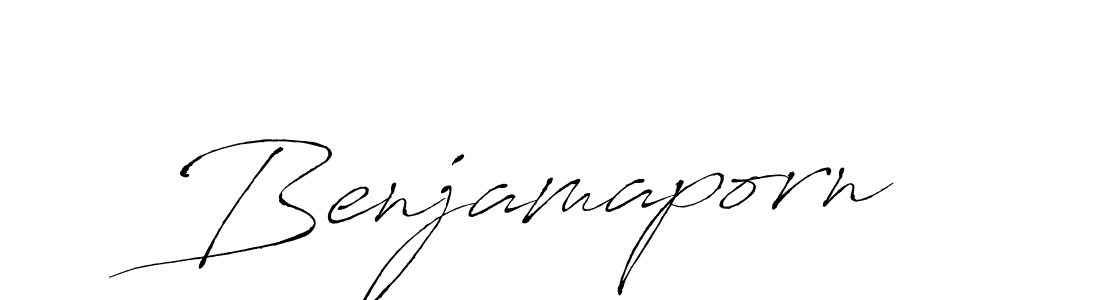 The best way (Antro_Vectra) to make a short signature is to pick only two or three words in your name. The name Benjamaporn include a total of six letters. For converting this name. Benjamaporn signature style 6 images and pictures png