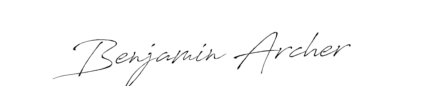 Make a beautiful signature design for name Benjamin Archer. With this signature (Antro_Vectra) style, you can create a handwritten signature for free. Benjamin Archer signature style 6 images and pictures png