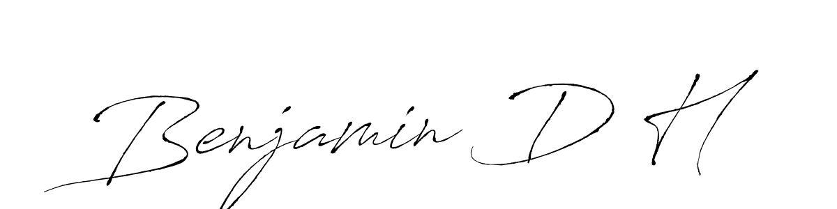 Use a signature maker to create a handwritten signature online. With this signature software, you can design (Antro_Vectra) your own signature for name Benjamin D H. Benjamin D H signature style 6 images and pictures png