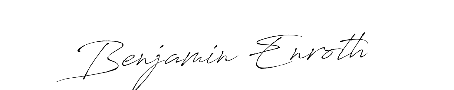 How to make Benjamin Enroth name signature. Use Antro_Vectra style for creating short signs online. This is the latest handwritten sign. Benjamin Enroth signature style 6 images and pictures png