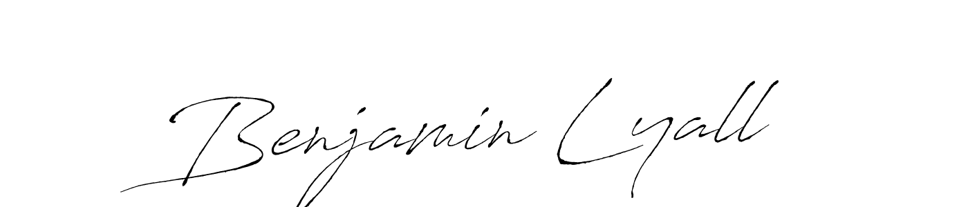 Benjamin Lyall stylish signature style. Best Handwritten Sign (Antro_Vectra) for my name. Handwritten Signature Collection Ideas for my name Benjamin Lyall. Benjamin Lyall signature style 6 images and pictures png