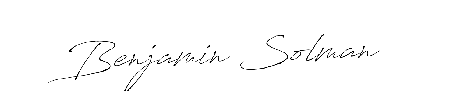 Make a beautiful signature design for name Benjamin Solman. With this signature (Antro_Vectra) style, you can create a handwritten signature for free. Benjamin Solman signature style 6 images and pictures png