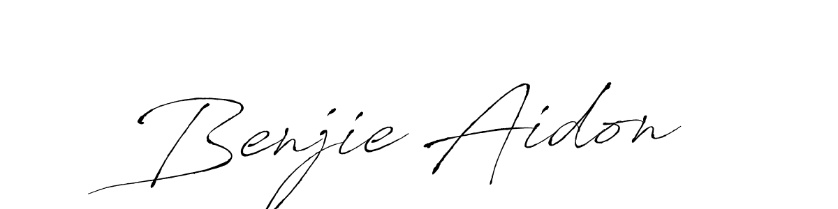 Design your own signature with our free online signature maker. With this signature software, you can create a handwritten (Antro_Vectra) signature for name Benjie Aidon. Benjie Aidon signature style 6 images and pictures png