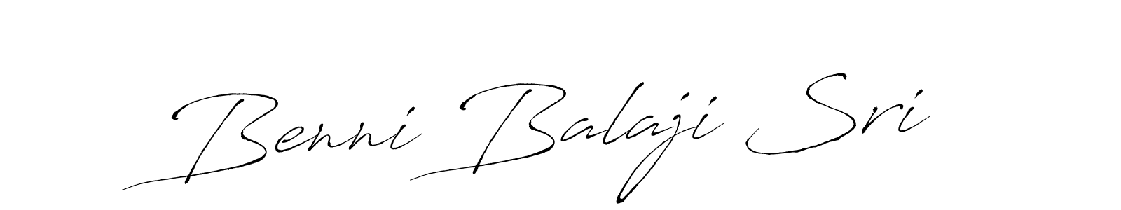 Make a beautiful signature design for name Benni Balaji Sri. With this signature (Antro_Vectra) style, you can create a handwritten signature for free. Benni Balaji Sri signature style 6 images and pictures png
