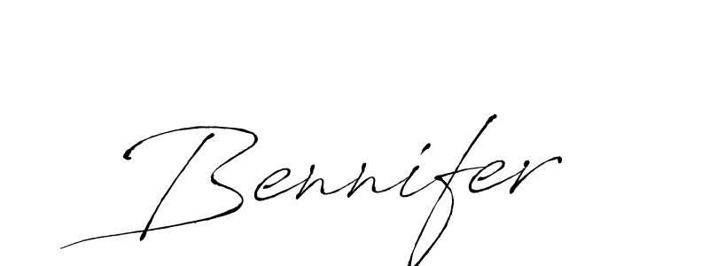 How to make Bennifer name signature. Use Antro_Vectra style for creating short signs online. This is the latest handwritten sign. Bennifer signature style 6 images and pictures png