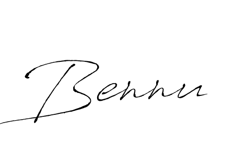 Make a beautiful signature design for name Bennu. With this signature (Antro_Vectra) style, you can create a handwritten signature for free. Bennu signature style 6 images and pictures png