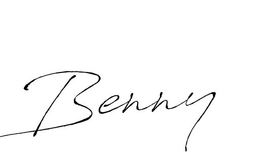 Make a beautiful signature design for name Benny. With this signature (Antro_Vectra) style, you can create a handwritten signature for free. Benny signature style 6 images and pictures png