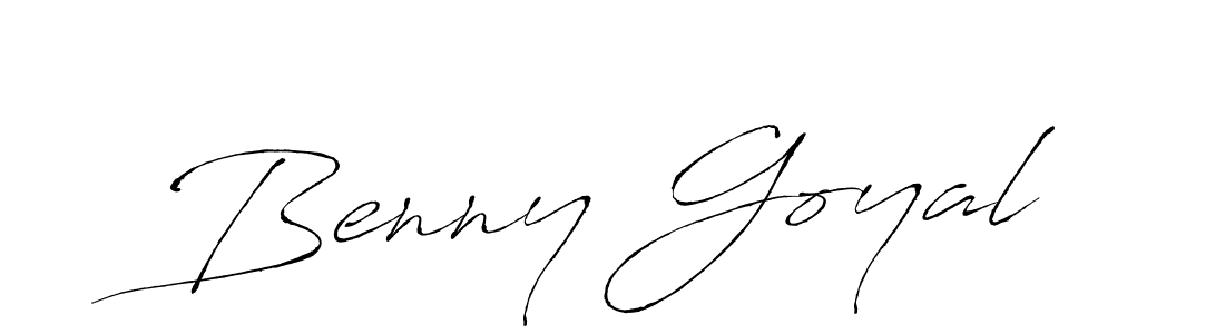 Use a signature maker to create a handwritten signature online. With this signature software, you can design (Antro_Vectra) your own signature for name Benny Goyal. Benny Goyal signature style 6 images and pictures png
