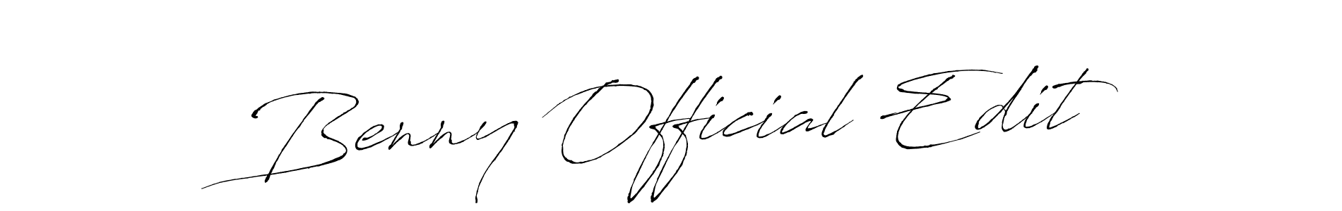 if you are searching for the best signature style for your name Benny Official Edit. so please give up your signature search. here we have designed multiple signature styles  using Antro_Vectra. Benny Official Edit signature style 6 images and pictures png