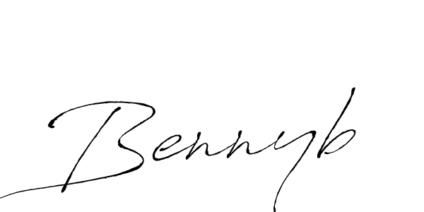 Use a signature maker to create a handwritten signature online. With this signature software, you can design (Antro_Vectra) your own signature for name Bennyb. Bennyb signature style 6 images and pictures png