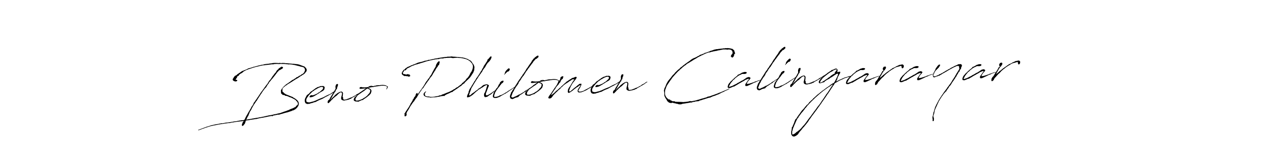 Beno Philomen Calingarayar stylish signature style. Best Handwritten Sign (Antro_Vectra) for my name. Handwritten Signature Collection Ideas for my name Beno Philomen Calingarayar. Beno Philomen Calingarayar signature style 6 images and pictures png