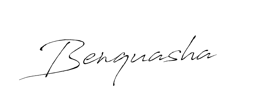 Design your own signature with our free online signature maker. With this signature software, you can create a handwritten (Antro_Vectra) signature for name Benquasha. Benquasha signature style 6 images and pictures png