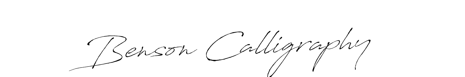 Make a beautiful signature design for name Benson Calligraphy. With this signature (Antro_Vectra) style, you can create a handwritten signature for free. Benson Calligraphy signature style 6 images and pictures png