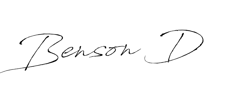 Design your own signature with our free online signature maker. With this signature software, you can create a handwritten (Antro_Vectra) signature for name Benson D. Benson D signature style 6 images and pictures png