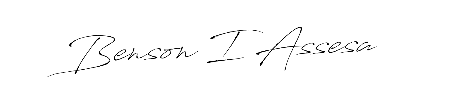 Design your own signature with our free online signature maker. With this signature software, you can create a handwritten (Antro_Vectra) signature for name Benson I Assesa. Benson I Assesa signature style 6 images and pictures png