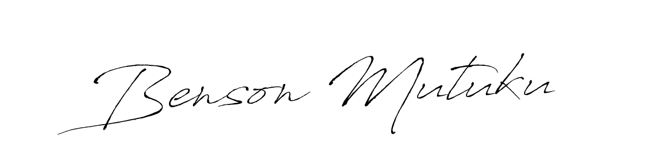 Also we have Benson Mutuku name is the best signature style. Create professional handwritten signature collection using Antro_Vectra autograph style. Benson Mutuku signature style 6 images and pictures png