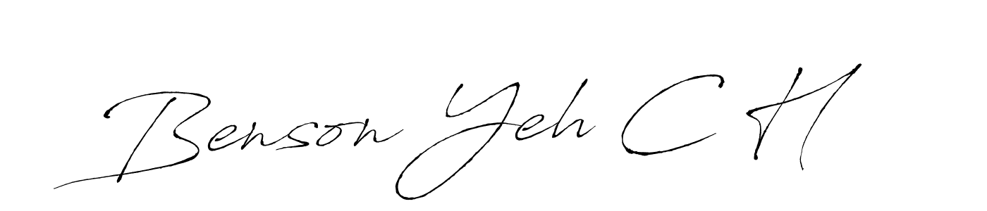 Make a beautiful signature design for name Benson Yeh C H. With this signature (Antro_Vectra) style, you can create a handwritten signature for free. Benson Yeh C H signature style 6 images and pictures png
