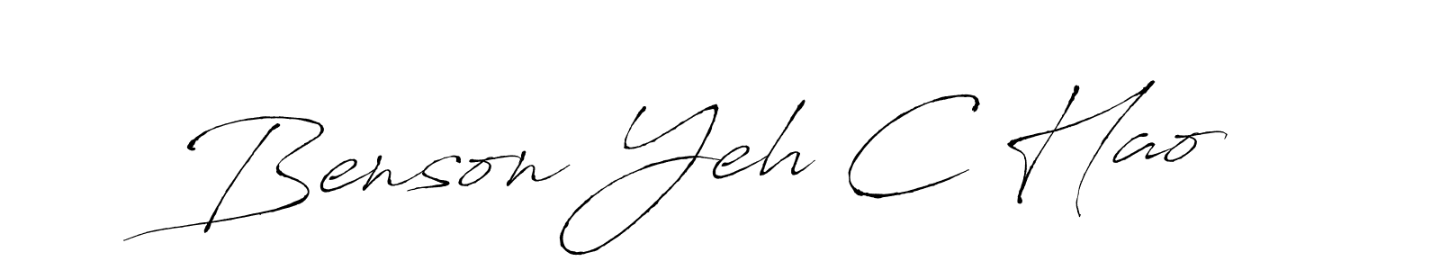 How to make Benson Yeh C Hao signature? Antro_Vectra is a professional autograph style. Create handwritten signature for Benson Yeh C Hao name. Benson Yeh C Hao signature style 6 images and pictures png