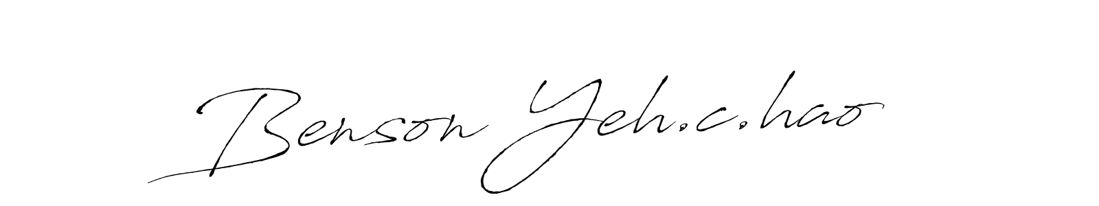 This is the best signature style for the Benson Yeh.c.hao name. Also you like these signature font (Antro_Vectra). Mix name signature. Benson Yeh.c.hao signature style 6 images and pictures png