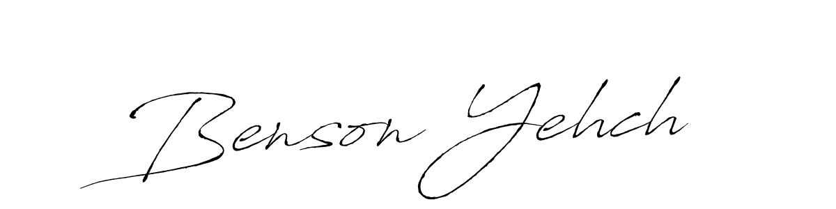 Antro_Vectra is a professional signature style that is perfect for those who want to add a touch of class to their signature. It is also a great choice for those who want to make their signature more unique. Get Benson Yehch name to fancy signature for free. Benson Yehch signature style 6 images and pictures png